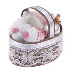 Panier a fournitures de salle de bain miniature pour maison de poupe, ensemble d'accessoires de meubles, ...