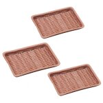 Panier miniature a la mode, 3 pi�ces, sans d�coloration, simulation de plat en rotin, panier de jouets ...