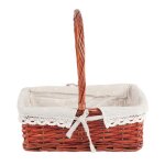 Panier de pique - nique en tissu naturel, fourre - tout cr�atif, organisateur multifonctionnel, couverture ...