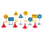 Panneaux de circulation sur chemin de fer, 12 pièces, cônes de circulation, jauge oo, décor de jeu Panneaux de circulation sur chemin de fer, 12 pièces, cônes de circulation, jauge oo, décor de jeu