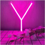 Panneau non led lettres y rose a piles / usb led lettres non eclairage mural dcoration pour chambre ...