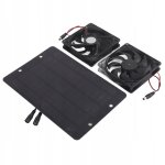 Panneau solaire photovoltaïque 10w + 2 ventilateurs Panneau solaire photovoltaïque 10w + 2 ventilateurs