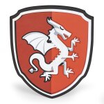Panoplies en mousse bouclier chevalier dragon