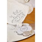 Pantin attache - sucette ours blanc - doudou peluche bb tout doux avec mouchoir - ide cadeau naissance ...