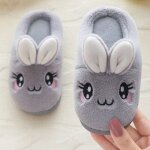 Pantoufles d'hiver en coton pour bbs filles, chaussons en peluche de lapin mignon pour garons, chaussures ...
