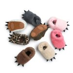 Pantoufles a motif de patte de monstre pour bébé, chaussures d'hiver pour les premiers pas, accessoires ... Pantoufles a motif de patte de monstre pour bébé, chaussures d'hiver pour les premiers pas, accessoires ...