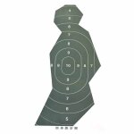 Papier pour cible, anneau de poitrine et tte, 100x50mm, papier spcial pour tir, ensemble de training ...