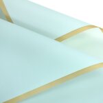 Papier d'emballage de fleurs a bord doré, matériel d'emballage cadeau de bouquet etanche, fournitures ... Papier d'emballage de fleurs a bord doré, matériel d'emballage cadeau de bouquet etanche, fournitures ...
