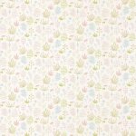 Papier peint enfant casadeco happy dreams herbes roses vert