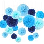 Papier de soie pompons, 20 pcs boule de fleur en papier, pour fte d'anniversaire de mariage baby shower ...