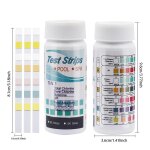 Papier de test de ph pour piscine, 7 en 1, bandes de test d'eau, haute précision, polyvalent, combo ine, ... Papier de test de ph pour piscine, 7 en 1, bandes de test d'eau, haute précision, polyvalent, combo ine, ...