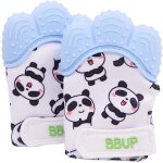 Paquet de 2 gants de dentition en silicone de qualit alimentaire, mitaine de dentition pour bbs, jouets ...