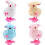 Paquet de 4 jouets sautants mécaniques, lapin mécanique, jouets de pâques pour garçons, filles, enfants, ... Paquet de 4 jouets sautants mécaniques, lapin mécanique, jouets de pâques pour garçons, filles, enfants, ...