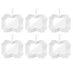 Paquet de 6 girouettes a vent par sublimation de 8 pouces vierges girouettes a vent 3d suspendues pour ...
