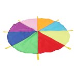 Parachute arc - en - ciel pour enfants, exercice physique, entraînement sensoriel, jeu de groupe en plein ... Parachute arc - en - ciel pour enfants, exercice physique, entraînement sensoriel, jeu de groupe en plein ...