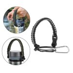 Paracorde porte - bouteille d'eau a large bouche, sangle de support pour le camping, randonn�e, activit�s ...