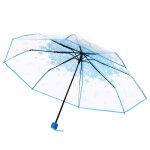 Parapluie pliant transparent en forme de fleur de cerisier, protection contre les uv et le soleil, idal ...