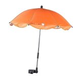 Parapluie pour poussette avec pince rglable et protection upf 50 contre le soleil et la pluie