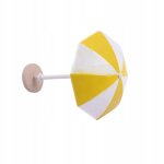Parasol de plage miniature pour maison de poupe, jaune + l