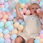 Parc bb 100 pcs 7cm ocean ball macaron candy air ball soft pe piscine parc jouet balle, pour piscine ...