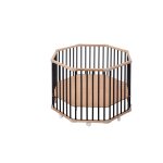 Parc b�b� octogonal basile hybride noir 104x104x68