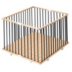 Parc b�b� pliable gaby hybride anthracite - combelle