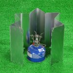 Pare - brise pliable  10 plaques pour poles de camping en plein air, cuisinire  gaz, pare - brise ...