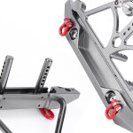 Pare - chocs avant et arrière de voiture rc en métal cnc, avec support de pneu de secours, adapté à axial ... Pare - chocs avant et arrière de voiture rc en métal cnc, avec support de pneu de secours, adapté à axial ...