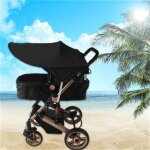 Pare - soleil pour poussette protection uv, ajustement universel pare - soleil pour landau et housse ...