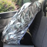 Pare - soleil de sige de voiture pour bb, film aluminium argent, protection contre les rayons uv ...