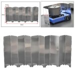 Pare - vent pliant pour camping, 10 pièces, grilles, poêle a gaz, pare - brise pour randonnée en plein ... Pare - vent pliant pour camping, 10 pièces, grilles, poêle a gaz, pare - brise pour randonnée en plein ...