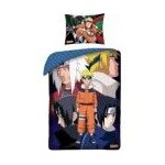 Parure de lit naruto 100% coton - housse de couette r�versible 140x200 cm + taie d'oreiller