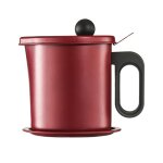 Passoire en acier inoxydable, pot de filtre a huile en aluminium, passoire a soupe, passoire a graisse, ...