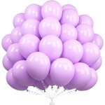 Pastel purple balloons, 50 pieces 12 inch purple macaroon balloons, purple latex balloon for men women ...