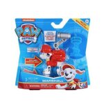 Pat patrouille : chien marcus avec son et sac a dos - figurine animaux nouveaute - paw patrol