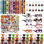 Pata - lot de 132 petits cadeaux d'anniversaire pour enfants, décoration de fête d'halloween, 12 bracelets ... Pata - lot de 132 petits cadeaux d'anniversaire pour enfants, décoration de fête d'halloween, 12 bracelets ...