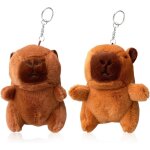 Pata - 2 pi�ces porte - cl�s peluche capybara, porte - cl�s animal en peluche, jouet en peluche capybara, ...