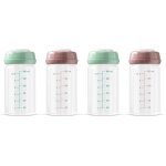 Pata - lot de 4 bouteilles de conservation en verre pour lait maternel, 180 ml, passent au lave - vaisselle, ...