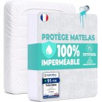 Pata - protge matelas 50x83 cm alse impermeable drap housse en coton et microfibre protection lit pour ...
