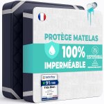 Pata - protge matelas 60x120 cm lot de 2 alse impermeable en coton housse matelas protection lit bebe ...