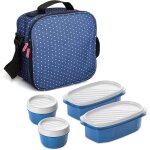 Pata - tatay sac isotherme repas, capacité 3 l, avec 4 boîtes hermetiques en plastique (2 x 0, 5 l, 2 ... Pata - tatay sac isotherme repas, capacité 3 l, avec 4 boîtes hermetiques en plastique (2 x 0, 5 l, 2 ...