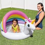 Pataugeoire gonflable d'�t� pour enfants, si�ge de bateau avec anneau de natation pour nourrissons