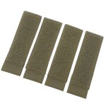 Patch  crochets et boucles en nylon, 4 pices, coussinet de fixation molle pour gilet d'entranement, ...