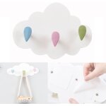 Patère pour chambre d'enfant crochets porte - manteau enfant nuage installation sans perçage crochet ... Patère pour chambre d'enfant crochets porte - manteau enfant nuage installation sans perçage crochet ...