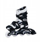 Patins a roulettes miniatures a l'chelle 1 / 6 pour poupe homme de 30 cm, blancs