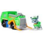 Paw patrol pat'patrouille, camion de recyclage de rocky, v�hicule avec figurine articul�e � collectionner, ...