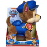 Paw patrol , peluche interactive parlante chase de 30, 5 cm avec effets sonores, r�pliques bilingues ...