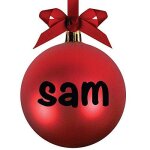 Pearhead boule d'ornement empreinte main / pied