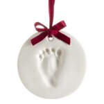Pearhead ornement souvenir empreinte main / pied