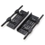 Pdale de protection latrale rglable en mtal, pour voiture sur chenilles 1 / 10 rc traxxas trx4 scx10 ...